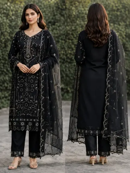 Pakisthani Star Gold Three Piece