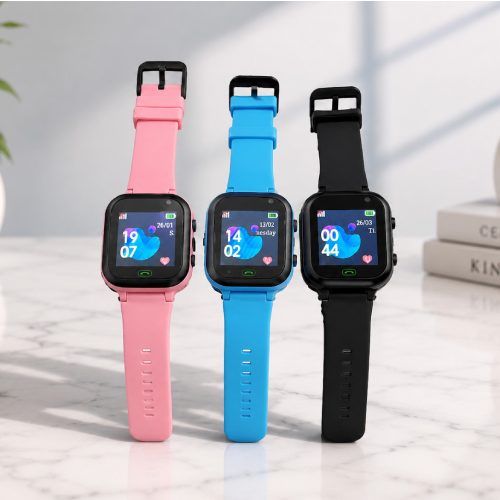 Updated Version SIM Supported Kids Smart Watch (Smartberry C005)– Black | Pink |Blue Color